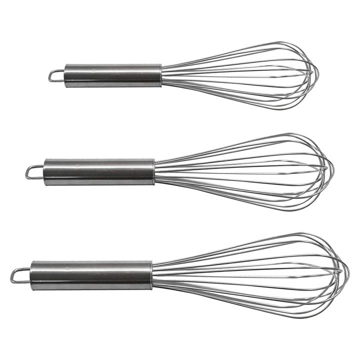 Stainless Steel Kitchen Utensil Balloon Shape Wire Whisk, Egg Beater, Kitchen Tool (Small)