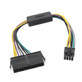 OYPFXMI 24 Pin to 8 Pin ATX PSU Power Adapter Cable Replacement 8P Motherboard H61/H81/Q77/Q87/B75/A75/Q75/Q65. 
