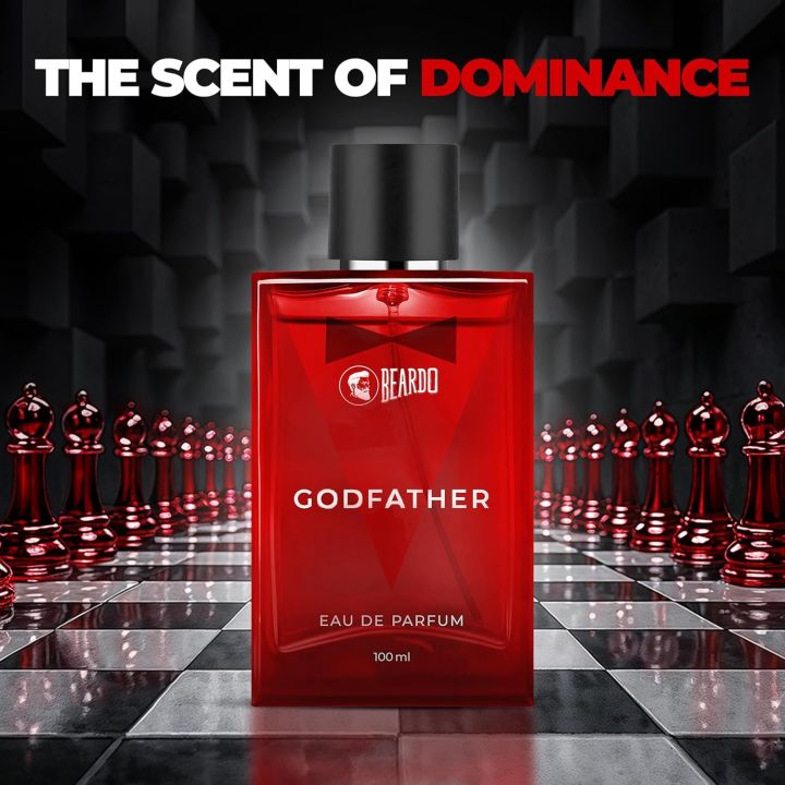 Parfum Beardo Godfather Eau De Parfum Pour Homme - Longue Durée - Pack De 2 X 50ml - Neuf