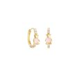 Japanese and Korean style Dongdamen bear earrings 18K real gold non-fading pickaxe diamond earrings small fresh and sweet earrings. 