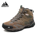 HIKEUP Winter Boot Men Outdoor Hiking Boots Suede High Top Leather Outdoor Trekking Sneakers Mens Mountain Tactical Boots Bles Online DZ-35A-17. 