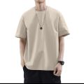 New Drop Shoulder Plain T-Shirt For Men. 