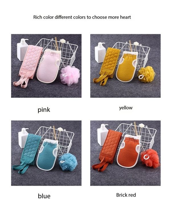 1%20Set%20Three%20Piece%20Bath%20Towel%20Set%20Shower%20Sponge%20Kit%20Exfoliating%20Back%20Scrubber%20Bath%20Sponges%20for%20Shower%20Bath%20Scrubber%20Loofah%20Sponge%20Sponges%20for%20Bathing%20Bath%20Kit%20Clean%20Cloud%20Velvet%20Sp%20-%20Image%204