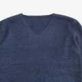 Blue V-Neck Sweater For Women. 