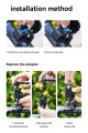 TELESIN Motorcycle Bicycle Rail Mount Clamp With 360 Degree Ball Mount For GoPro, Phone, Action Cameras. 