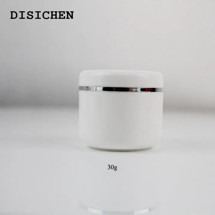 DISICHEN%20New%20style%2020Pcs/sets%2020/30/50/100g%20Refillable%20Bottles%20Travel%20Face%20Cream%20Lotion%20Cosmetic%20Container%20White%20Plastic%20Empty%20Makeup%20Jar%20Pot%20-%20Image%208