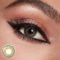 Green Color Contact Lens (1 Pair, Yearly Wear) – Made in Korea with Cleaning Solution & Case. 