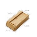 Invisible Pull Type Natural Bamboo/Walnut Under Desk Adhesive Wooden Storage Drawer Hidden Drawer Home Storage Stationery Container. 