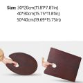 Oval/Square Oil Painting Palette Wood Panels Vintage Acrylic Paint Tray with Thumb Hole Ultra Light Color Mixing Board Painting Tool. 