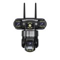 V380 Pro New 3 Lens and 3 Screens 4G PTZ Camera 6MP Wireless IP Triple-Lens Network PTZ Triple Screens Camera. 