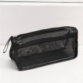 Black Pencil case Durable Large capacity Zipper Pencil box White Pencil bag for School Office Students Artists Organization. 