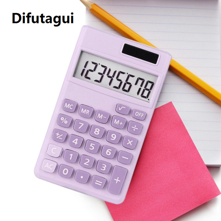 Difutagui%20Fifty%20percent%20discount%20Student%20Calculator%20Creative%208%20Digit%20Small%20Student%20Solar%20Battery%20Powered%20Calculator%20Portable%20Handheld%20Calculator%20-%20Image%204