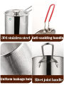 304 Stainless Steel Deep Frying Pot Kitchen Fryer Tempura Fryer Pan Fry Kitchen Pot Chicken Fried Frying Pans Cooking Tools. 