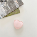 For iPho 3D Korea, used for GriTok Grip Phone Max1311 suitable for ptok crystal ball epoxy glass transparent heart-shaped phone case holder, compatible with ne Pro.. 