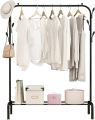 Coat Rack And Clothes Hanger Stand With Side Hooks And Bottom Shelves Heavy Duty Full Body Iron Coat Rack Clothes Hangers |. 