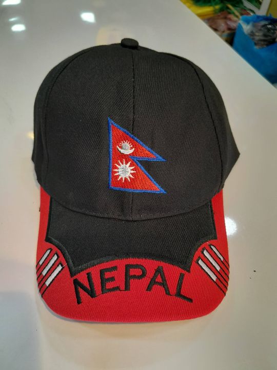 Nepal%20Flag%20Cap,%20Unisex%20adjustable%20Cap%20-%20Image%202