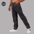 Wraon Dark Grey Solid Premium Baggy Jeans For Men - Fashion | Pants For Men | Men's Wear | Jeans Pants |. 