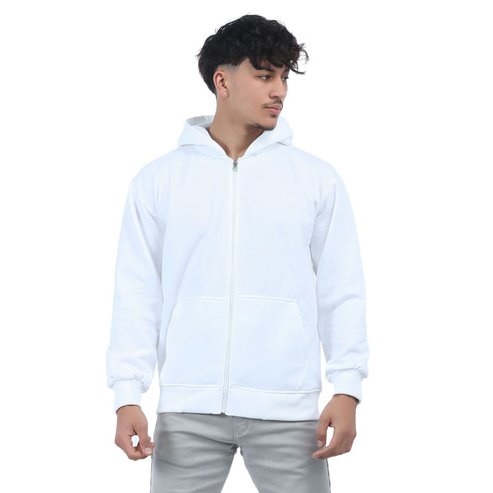 Brand Select Zip-Up Hoodie (White)
