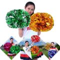 New 25cm Kids Game Pom Poms PET Come On Props Cheering Ball Multicolors Sports Match Vocal Ball Club Supplies. 