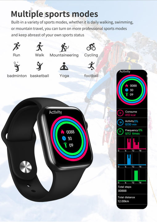 HW16%201.72inch%2044mm%20Display%20Smartwatch%20with%20Bluetooth%20Calling/IP67%20Water%20Resistant/%20Sports/%20Notifications/Working%20Encoder%20and%20Customizable%20Watchface%20-%20Image%205