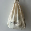 Cotton Drawstring Bag Aesop Thin Cotton Cotton Bag Shampoo Body Lotion Packing Linen Bag Cotton Linen. 