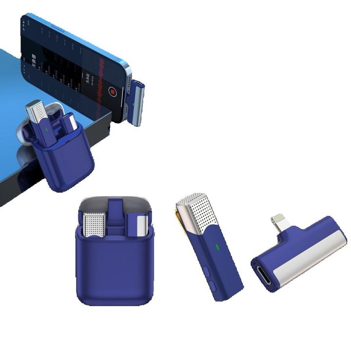 SX960 Cockpit Wireless Microphone, Automatic Noise Reduction Live Interview Recording Lavalier Microphone FOR LIGHTING And Type C