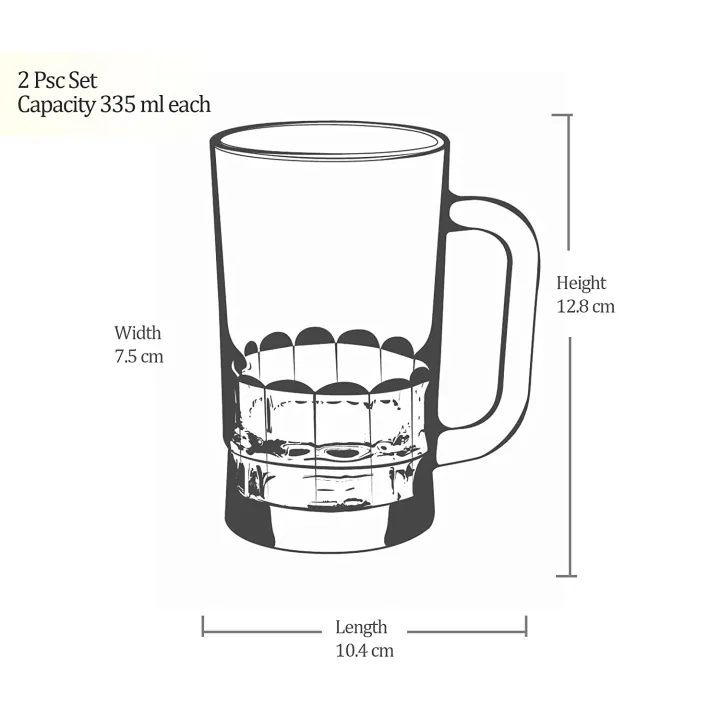 Transparent%20Plain%20Glass%20Beer%20Mug%20335ML%20-%20Set%20Of%206%20-%20Image%207