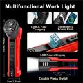 Rechargeable Magnetic Work Lights 180° Adjustable Magnetic Flashlight LED Work Light Rechargeable Flashlight Magnetic Work Light. 