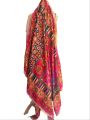 Rajasthani Silk Mirror Work Shawl For Women. 