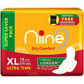 Nine Dry Comfort 15 Sanitary Pads Sanitary Napkins Night Pads Super plus Size Maxi Pads Ultra Absorbent Women's Health. 