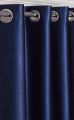 1 Piece Royal Blue Silk Curtain (4x6.5 foot). 