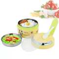 QQ 2 Layer Insulated Tiffin Lunch Box 1000ML With Spoon. 