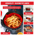 Primeium Silicone Air Fryer Liner Silicone Tray For Air Fryer. 