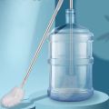 Brush Cup Scrubber Scratch-Free Bucket Brush Stainless-Steel Gray Water Bottle Cleaner Brush Deep Clean Long Handle Washing Bottle Brush Water Bottle. 