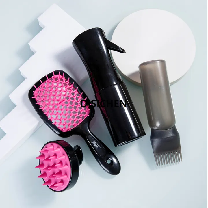 DISICHEN%20Comb%20set%20Silicone%20Scalp%20Massage%20Comb%204-piceDetangling%20Hair%20Brush%20Hairdressing%20Hair%20Dye%20Applicator%20Bottle%20Salon%20Styling%20Tools%20New%20style%20-%20Image%204