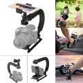 4-In-1 Smartphone + Action Camera + Camcorder+ Dslr Camera Stabilizer C-Shape Camera Rig Support Low Position Shooting Stabilizer. 