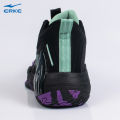 ERKE Basketball Shoes Black/Purple For Men 11122304287-003. 