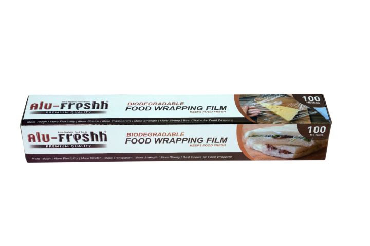 Alu Freshh Food Wrapping Film Biodegradable- 300 mm X 100 Meter