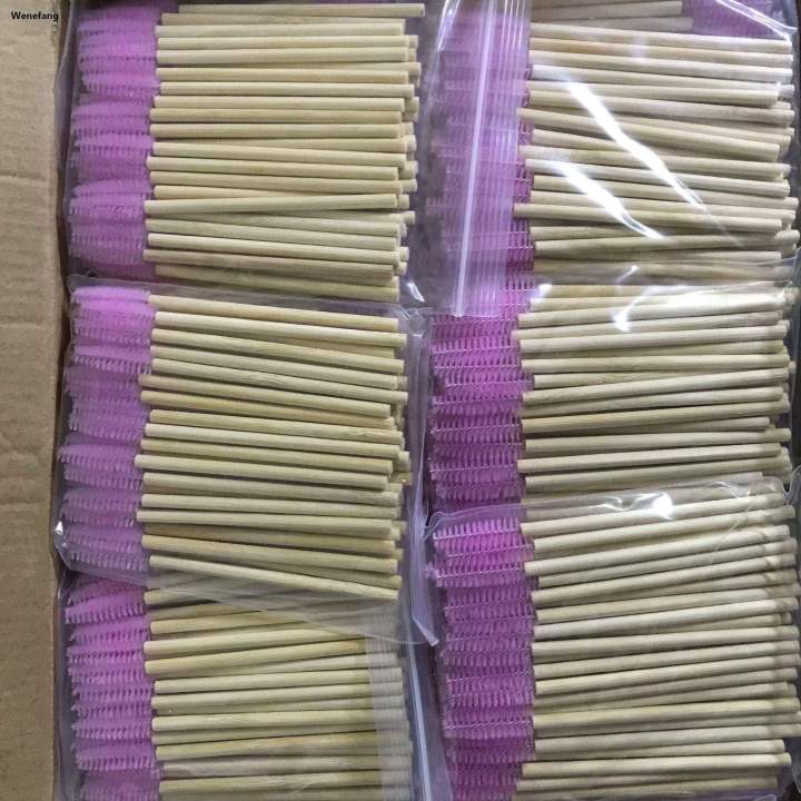Wenefang%2050%20Pcs%20ECO%20Friendly%20Bamboo%20Stick%20Black%20Nylon%20Mascara%20Wands%20Eyelash%20Brush%20Disposable%20Lash%20Wands%20-%20Image%205