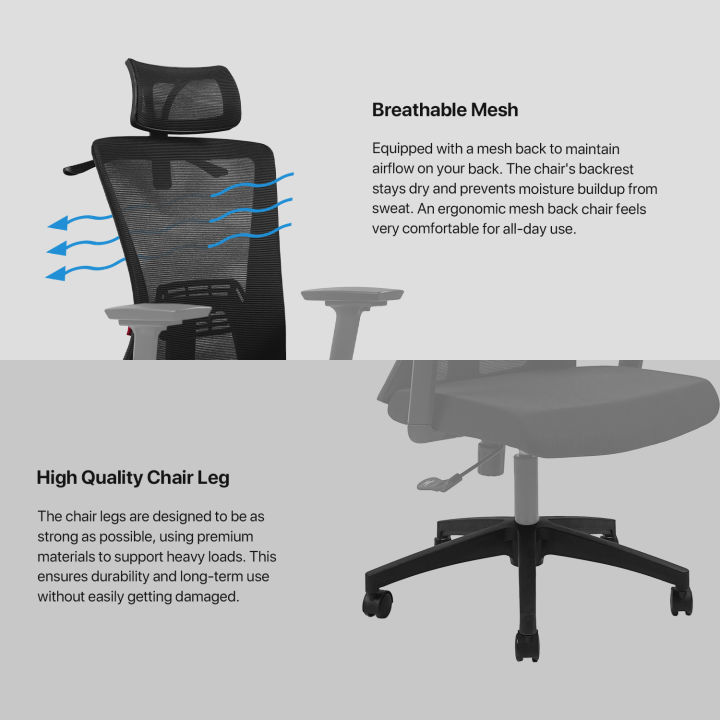 Fantech%20OCA258SV2%20Office%20Chair%20%20Mesh%20Modern%20Revolving%20Wheels%20With%20Adjustable%20Armrest%20Headrest%20Comfortable%20Executive%20Chair%20-%20Image%208