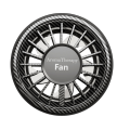 Portable 3 IN Car Atmosphere Fan Stereoscopic Rotation Car Outlet Fan with Clip LED Atmosphere Light Car Air Freshener Automobile. 