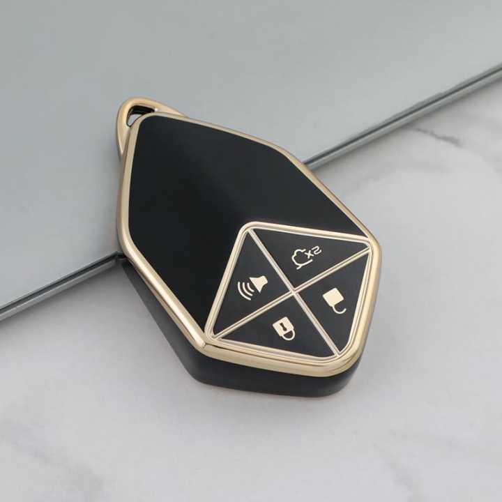 Tpu Car Key Cover For: Changan / Deepal S7 SL03 2023 2024 Car Key Case Cover 4 Buttons Control Key Chain Remote Protection Shell