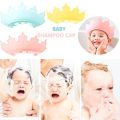 Baby Shower Cap Soft Adjustable Baby Waterproof Bath Visor Kids Ear Protective Cap Prevent Water And Foam. 