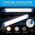 Portable 30CM LED Rechargeable Tube Camping Light Magnetic Suspension Portable Light Bulb for Emergency,Night Market,Outdoor Lighting. 