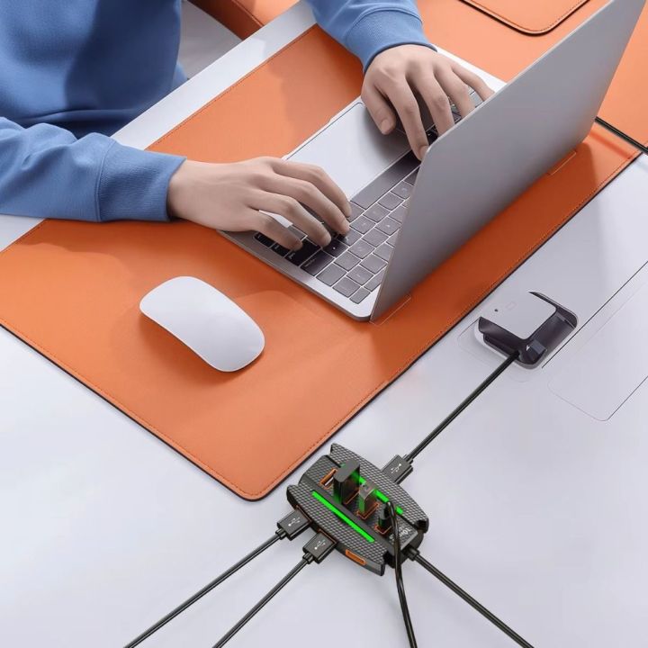 New%2010%20Ports%20USB%202.0%20Splitter%20With%20RGB%20Light%20Multiple%20USB%20Adapter%20Hub%20Expander%205Gbps%20High%20Speed%20USB%20Docking%20Station%20Laptop%20Computer%20PC%20-%20Image%204