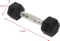2.5 Kg Hex Dumbbell Set Rubber Pair. 