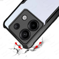 Uonevic ro 4G3 Pro Redme Case Lens Shock Resistant o 5G Warranty 13 Pr Meter Note 【2025 Version】 for Xiaomi Red PC Back Cover Acrylic Clear Hard Funda Note1Plus Note13P. 