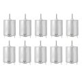 10X 8000RPM 9V 68MA High Torque Magnetic Cylindrical Mini DC Motor Silver. 