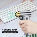 Portable 130000RPM Violent Turbo Fan Type-C Charging Wind Speed 52m/s Turbofan Air Blower Wireless Design Handheld Device Powerful Dust Blower Computer Keyboard Cleaning. 