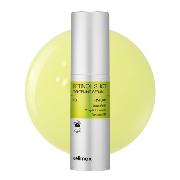 Celimax The Vita A Retinal Shot Tightening Serum | with Pure Vitamin A Retinol, Peptide, Pore Minimizer, Wrinkles & Fine Lines, Firmer Skin, Anti-Aging, Skin Smoothing 30ml